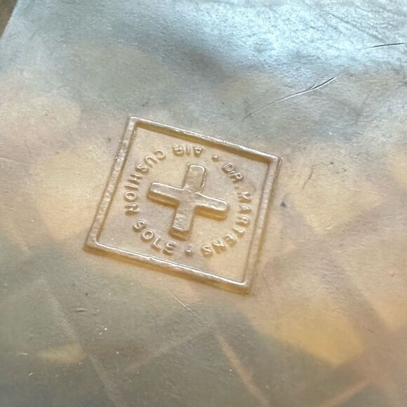 Doc Martens Kids Patent Leather Black Combat Boots Size 3 - Picture 10 of 11